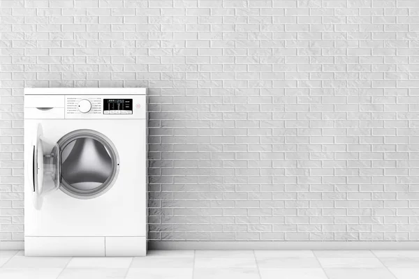 Moderne wasmachine. 3D-rendering — Stockfoto