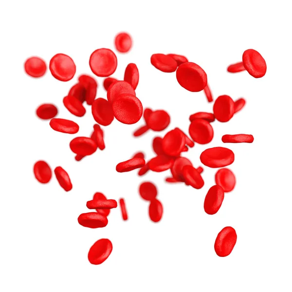 Yüksek detay kırmızı kan hücreleri. 3D render — Stok fotoğraf