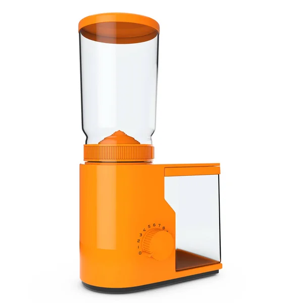 Oranje koffiemolen. 3D-rendering — Stockfoto