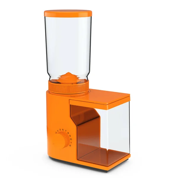 Oranje koffiemolen. 3D-rendering — Stockfoto