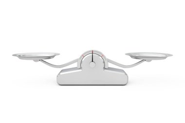 Basit dengesi ölçek. 3D render