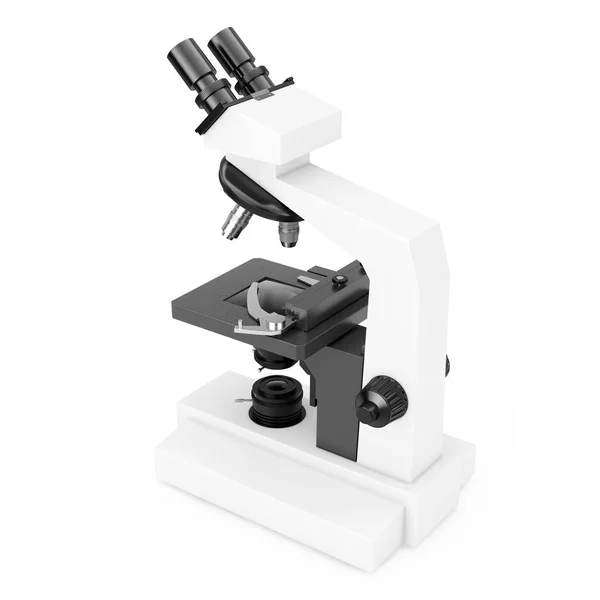 Сучасний лабораторний мікроскоп. 3D рендерингу — стокове фото