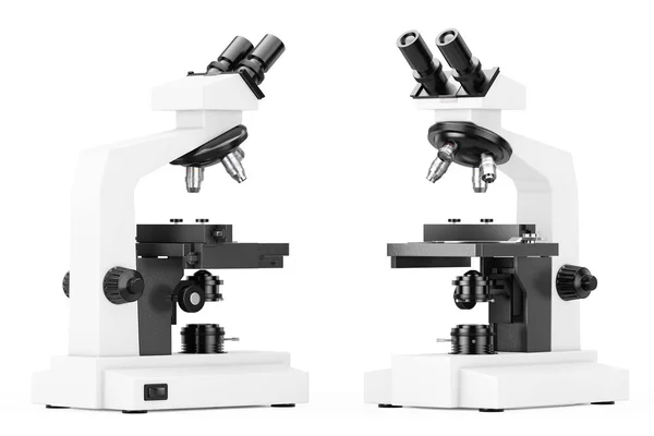 Microscope de laboratoire moderne. Rendu 3d — Photo