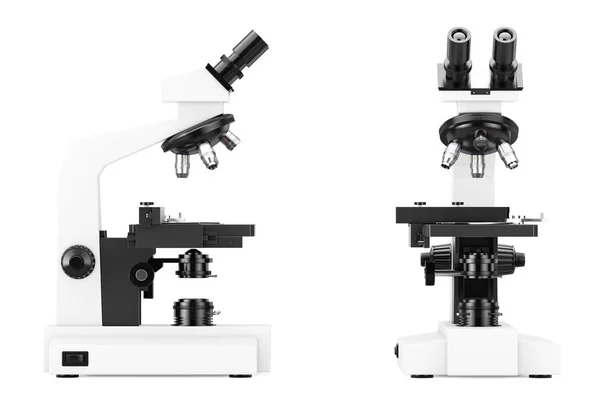 Microscope de laboratoire moderne. Rendu 3d — Photo