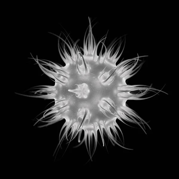 추상 바이러스, 박테리아 또는 미생물입니다. 3 차원 렌더링 — 스톡 사진