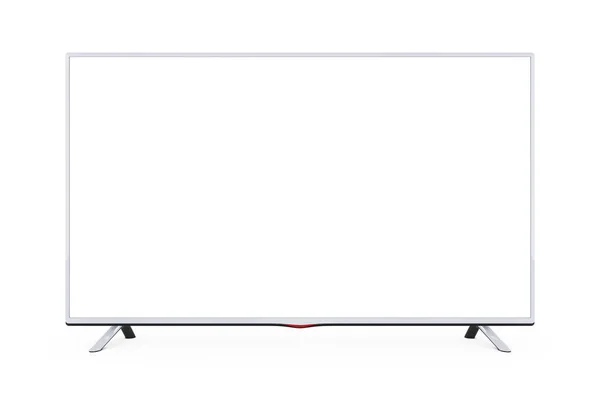 Modern Flat Led ou Lcd TV. Renderização 3d — Fotografia de Stock