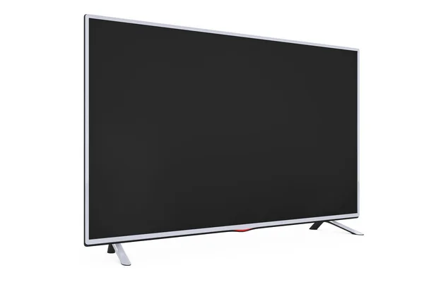 Moderno piatto Led o TV LCD. 3d Rendering — Foto Stock