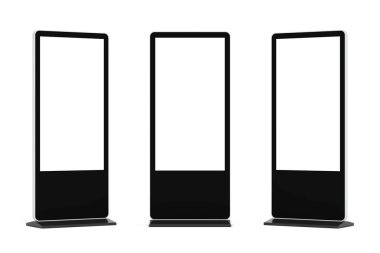 Boş ticaret gösterisi Lcd ekran Stand şablon olarak tasarımınız için. 3