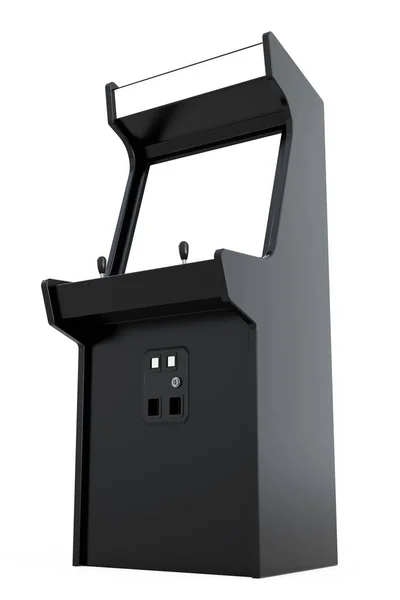 Ігрова аркадна машина з порожнім екраном для вашого дизайну. 3d Ренд — стокове фото
