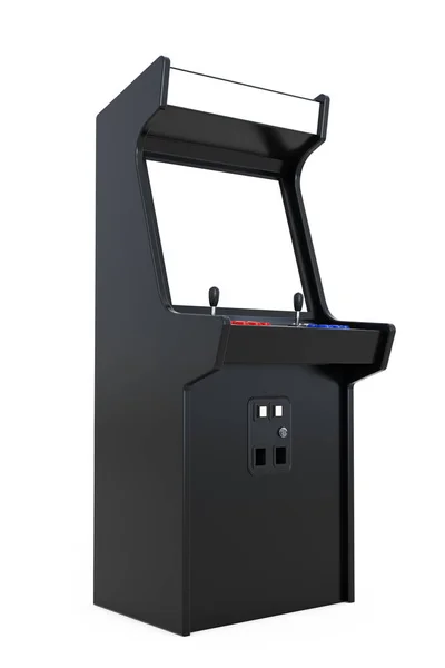 Ігрова аркадна машина з порожнім екраном для вашого дизайну. 3d Ренд — стокове фото