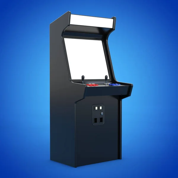 Gaming Arcade Machine met leeg scherm voor uw ontwerp. 3D-Rend — Stockfoto