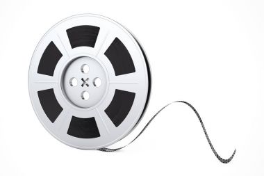 Film Reel sinema bant ile. 3D render