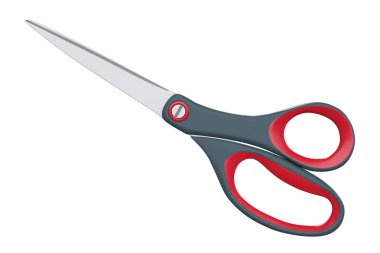 Büyük terzilik makas. 3D render