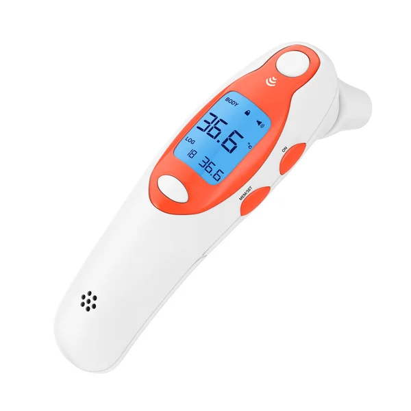 Medische oor Digitale infraroodthermometer. 3D-rendering — Stockfoto