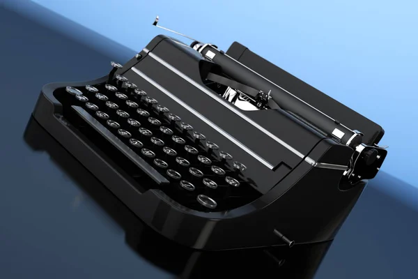 Gamla Vintage Retro skrivmaskin. 3D-rendering — Stockfoto