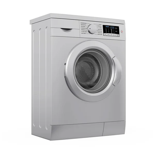 Modern Metalic Washing Machine. Perender 3d — Stok Foto