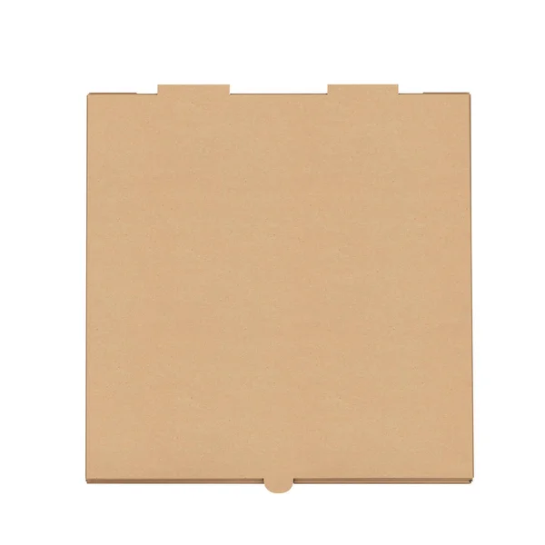 Scatola per pizza in cartone bianco per il tuo design. 3d Rendering — Foto Stock