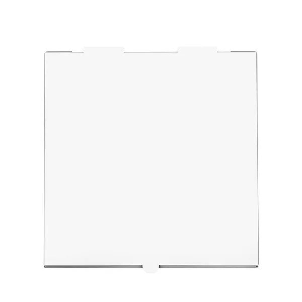 Boîte à pizza en carton blanc blanc pour votre design. Rendu 3d — Photo