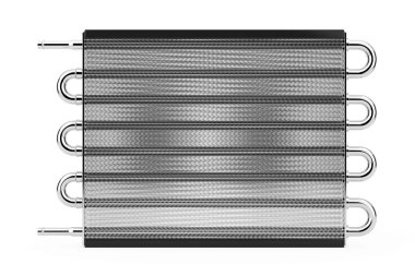 Araba petek radyatör ısıtıcı. 3D render