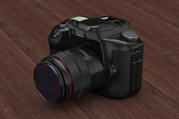 Modern Digital Photo Camera. 3d Rendering