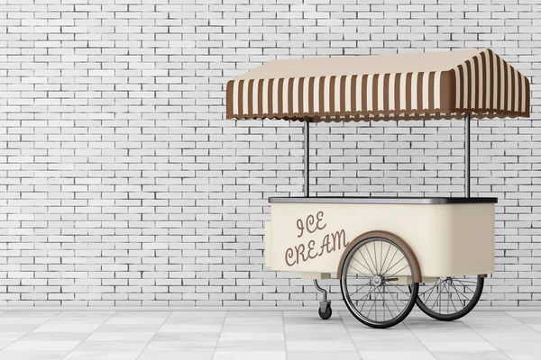 Ice Cream Cart wózek. renderowania 3D — Zdjęcie stockowe