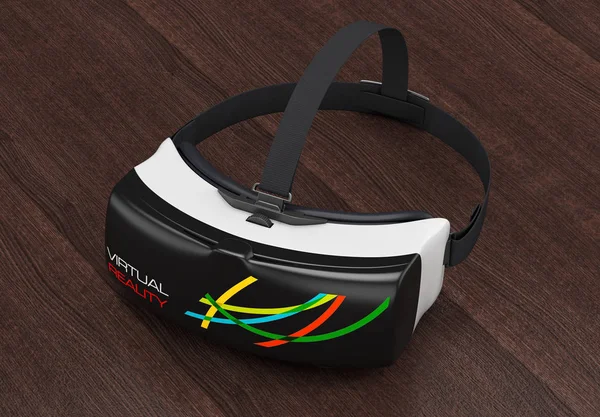 虚拟现实头盔眼镜。3d 渲染 — 图库照片
