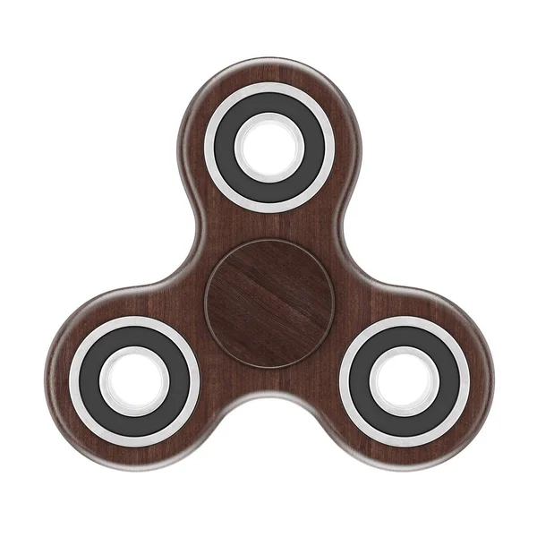 Антистрессовая игрушка Wooden Firefly Spinner. 3D-рендеринг — стоковое фото