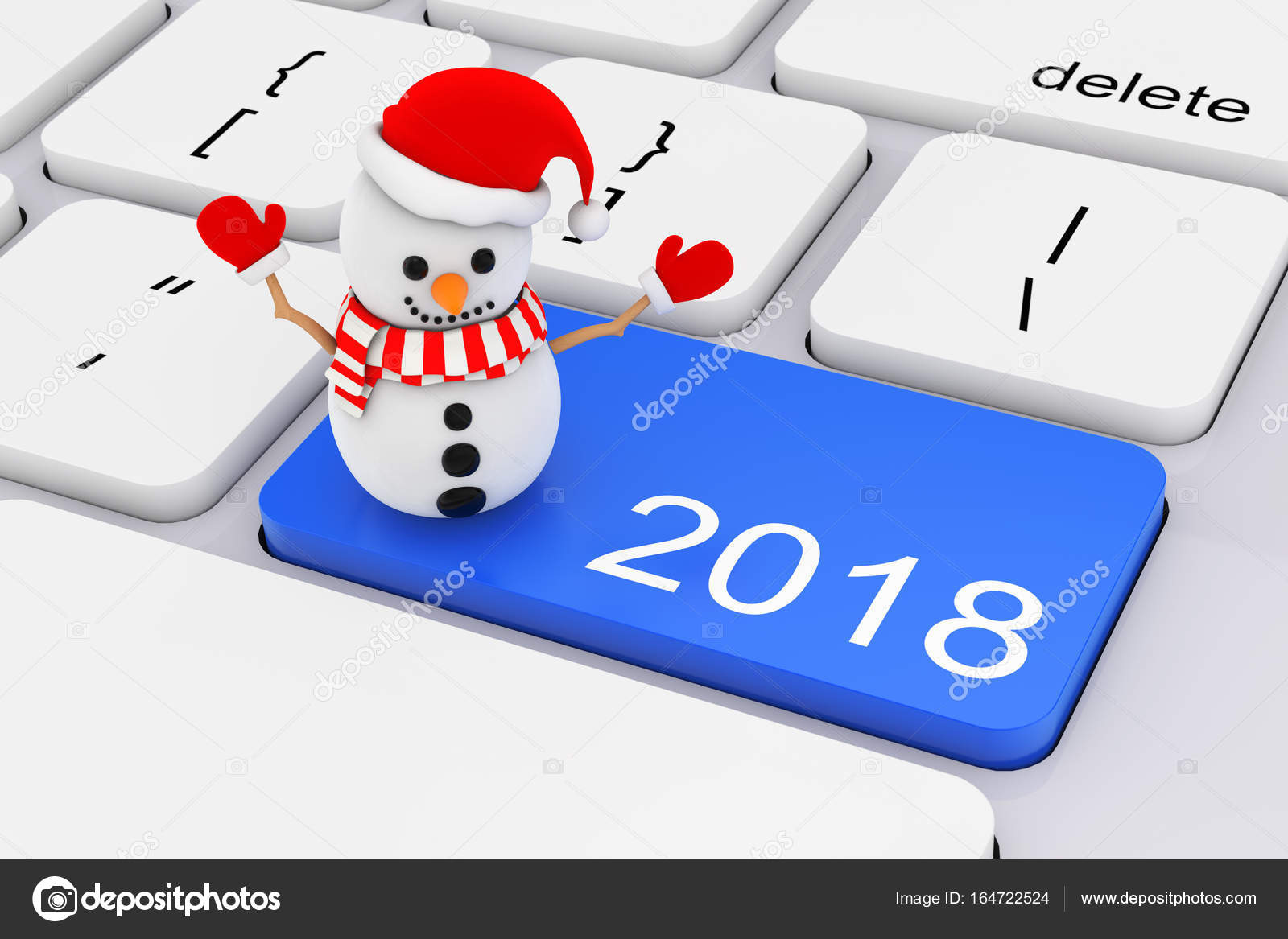 bleu 2018 cl du nouvel an avec bonhomme de neige sur le clavier du pc blanc closeup extrme rendu 3d image de doomu - Ren Des Neige bleu 2018 cl du nouvel an avec bonhomme de neige sur le clavier du pc blanc closeup extrme rendu 3d image de doomu - Ren Des Neige