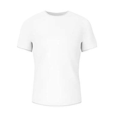 Senin için boş alan ile closeup beyaz boş T-Shirt tasarım. 3