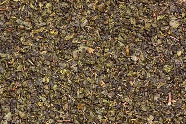 Dry Green Oolong Tea Leaves Background Texture — Stock Photo, Image