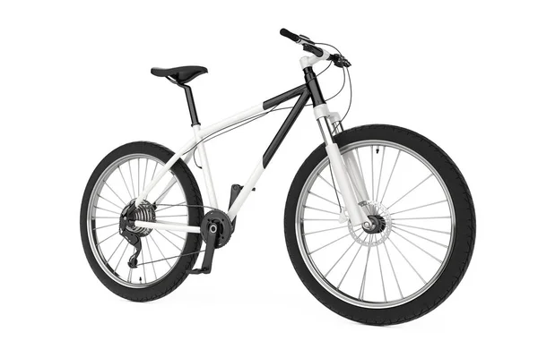 Bicicleta de montaña en blanco y negro. Renderizado 3d —  Fotos de Stock