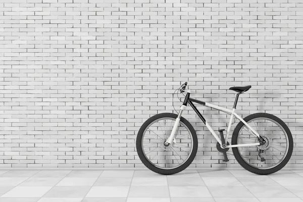 Black and White Mountain Bike. 3d Rendering — Stock Photo, Image