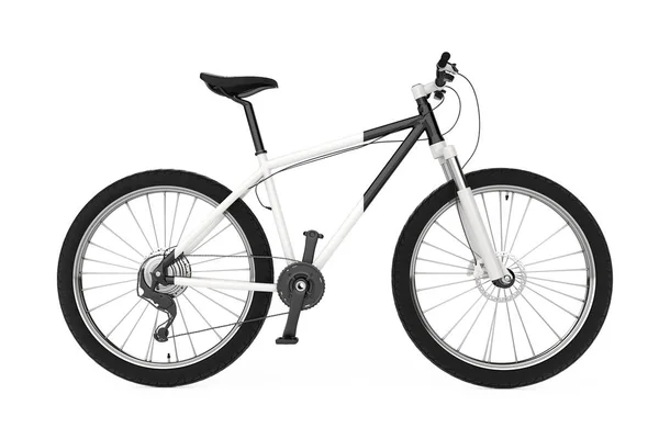 Bicicleta de montaña en blanco y negro. Renderizado 3d —  Fotos de Stock