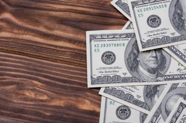 100 bize dolar para senin için boş alan ile tasarım