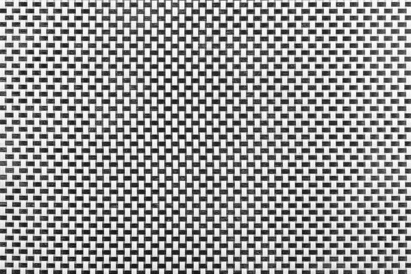 黑色和白色抽象柳条模式藤纹理背景 — 图库照片