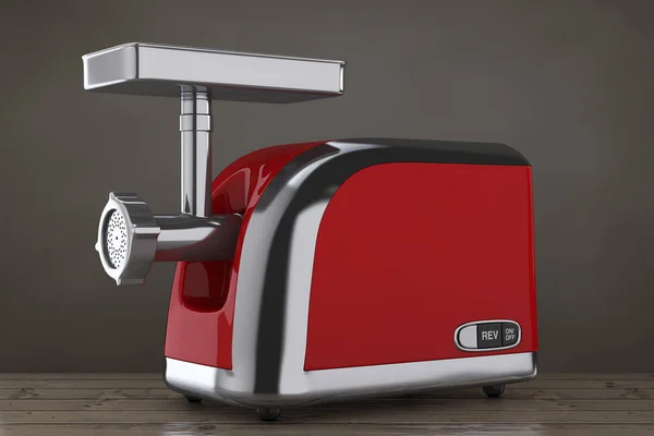 Red Electric Meat Grinder. 3d Rendering — Stock Photo, Image