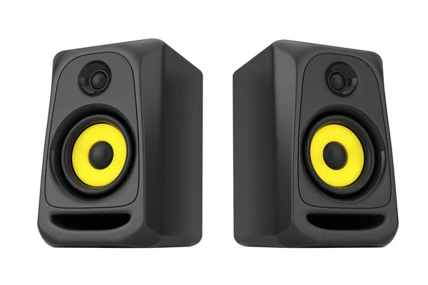 Audio Studio akustisk högtalare. 3D-rendering — Stockfoto