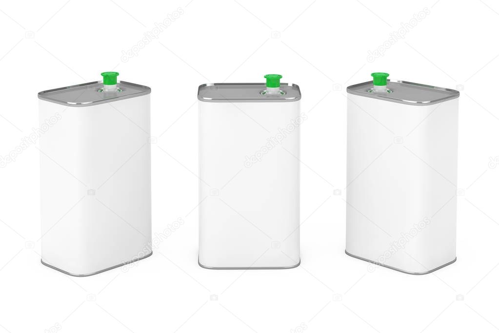 Olive Oil Can with Blank Space for Yours Design. 3d Rendering