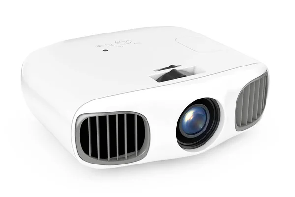 Início Cinema Entretenimento Full HD Projector. Renderização 3d — Fotografia de Stock