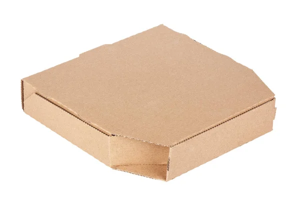 Blank Cardboard Pizza Box with Copy Space for Your Design. — Stock Photo, Image