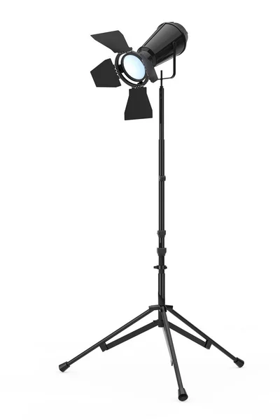 Studio Illuminazione con Stand. 3d Rendering — Foto Stock