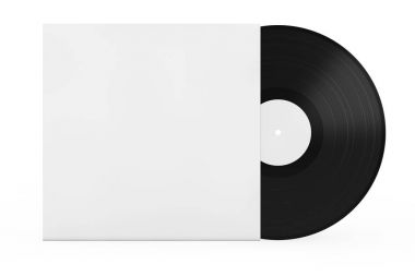 Eski vinil plak boş kağıt durumda boş Disk alanı için Yo