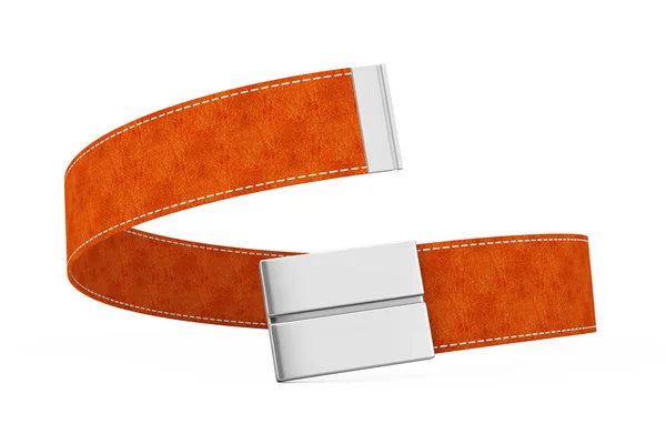 Icono de cinturón de cuero moderno marrón. Renderizado 3d — Foto de Stock