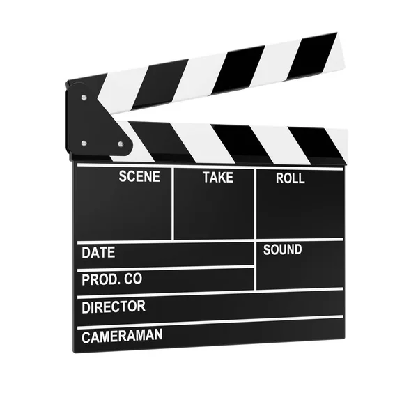 Película de cine Clapper o Clapboard. Renderizado 3d — Foto de Stock