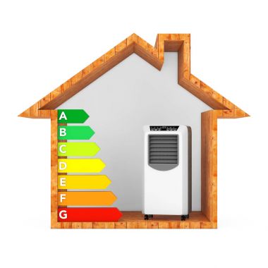 Enerji verimliliği Rati ile taşınabilir mobil Oda Klima