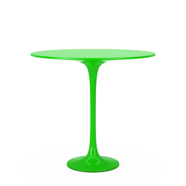 현대 플라스틱 녹색 라운드 테이블입니다. 3 차원 렌더링 — 스톡 사진