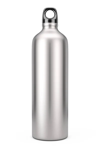 铝自行车水运动瓶样机。3d 渲染 — 图库照片