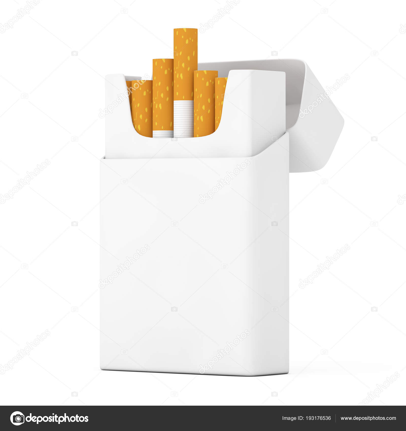 Download Mockup Blank Cigarettes Pack 3d Rendering Stock Photo C Doomu 193176536 PSD Mockup Templates