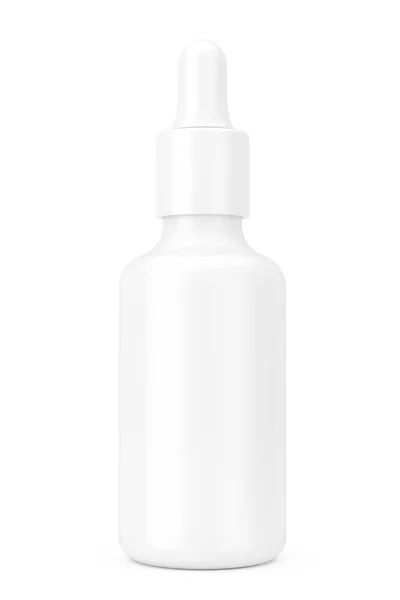 Beyaz boş Mockup göz damlalık şişe. 3D render — Stok fotoğraf