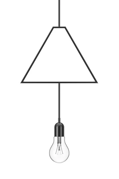 Vintage hängande glödlampa. 3D-konvertering — Stockfoto